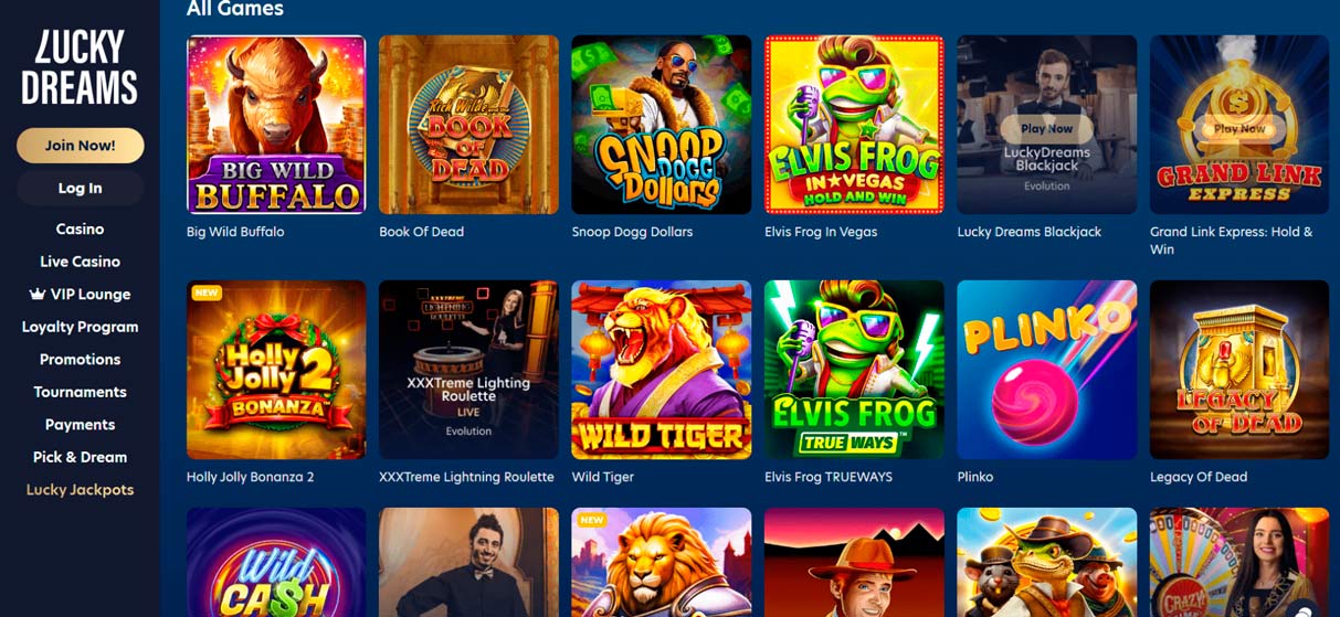 Lucky Dreams Casino site